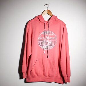 San Francisco Hoodie Mens Large Peach California Pullover